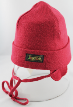 Döll  - Warme Strick-Umschlagmütze aus 100 % Baumwolle,- mit Bindeband und Ohrenkläppchen